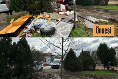 Bursa Nilüfer'de sokağa atılan eski eşyalar ücretsiz kaldırılıyor