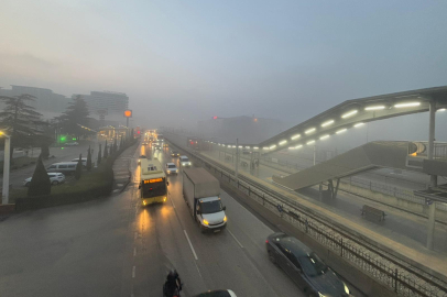 Bursa'yı sis bastı! Sürücüler zor anlar yaşadı...