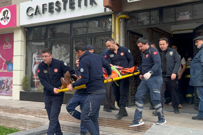 Eskişehir'de  5'inci kattaki merdivenlerden düşerek yaralanan kadın hastaneye kaldırıldı