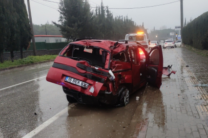 Bursa'da ağaca çarpan araçtaki 2 kişi yaralandı