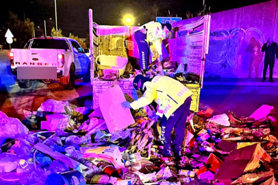 İzmir'de jandarma otoyolda durdurduğu çöp kamyonunda 1,5 kilo uyuşturucu ele geçirdi