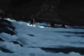 Kahramanmaraş'ta barajda mahsur kalan vatandaşı itfaiye kurtardı