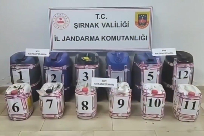 Şırnak'ta 375 litre sıvı uyuşturucu ele geçirildi