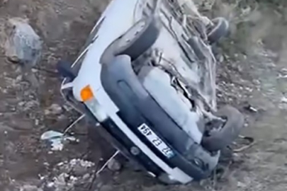 Isparta’da kontrolden çıkan araç takla attı