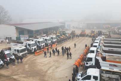 Bursa İnegöl, kar yağışına hazır