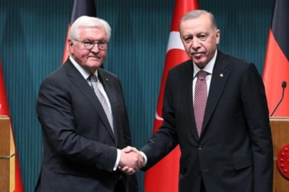 Cumhurbaşkanı Erdoğan Almanya Cumhurbaşkanı FrankWalter Steinmeier'le görüştü!