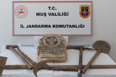 Muş’ta kaçak kazıya suçüstü