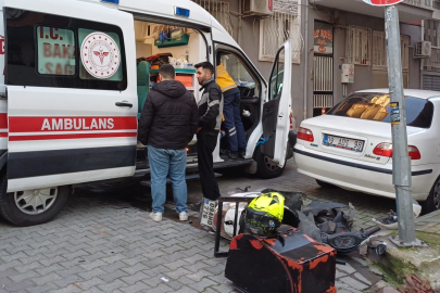 Aydın'da otomobille çarpışan motosiklet sürücüsü yaralandı
