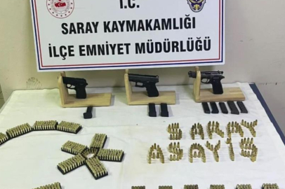 3 silah ile 2 bin 175 adet mermi ele geçirildi