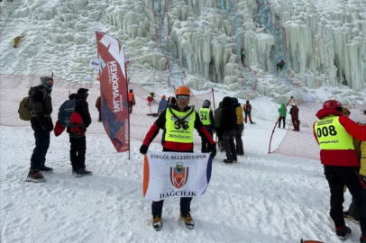 Bursa İnegöllü sporcu buz tırmanış Türkiye şampiyonu oldu