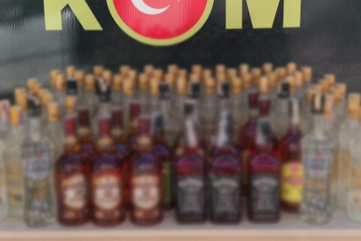 Manisa Salihli’de sahte bandrollü içkiler ele geçirildi