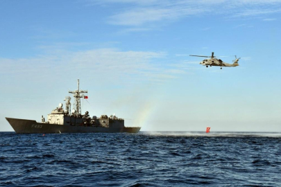 TCG Gelibolu fırkateyni Libya açıklarında