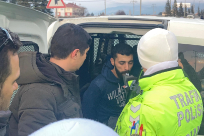 Burdur'da polisleri peşine takıp 15 kilometre kaçtı, kaza yapınca yakalandı