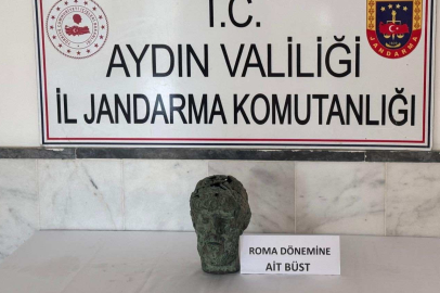 Aydın'da Roma dönemine ait büstü satmak isterken yakalandılar
