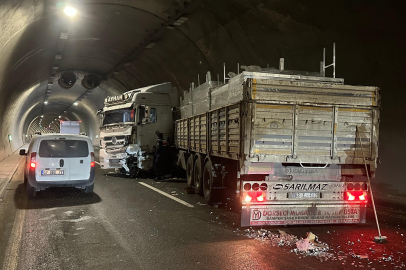 Malatya Erkenek Tüneli'nde trafik kazası: 1 yaralı