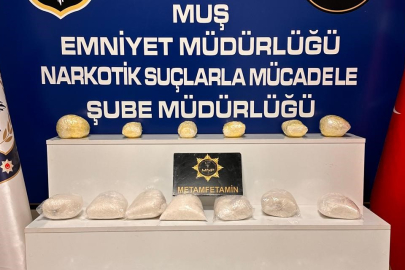 Muş’ta uyuşturucu operasyonu: 17 kilo metamfetamin ele geçirildi