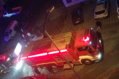 Ankara'da 5 katlı binada korkutan yangın