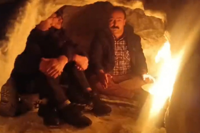 Kardan ev yapıp içinde ateş yaktılar