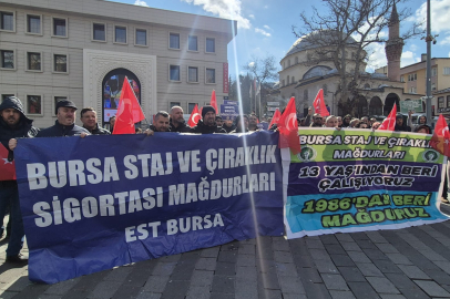 Bursa'da staj ve çıraklık sigortası mağdurları ses yükseltiyor