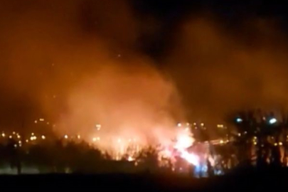 Mersin'de alevlerin geceyi aydınlattığı sazlıktaki yangın yerleşim alanına ulaşmadan söndürüldü