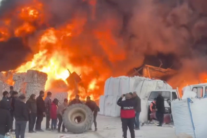 Şanlıurfa’da geri dönüşüm tesisinde yangın