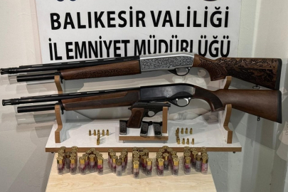 Balıkesir’de silah operasyonu