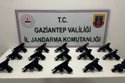 Gaziantep'te 15 adet ruhsatsız tabanca ele geçirildi