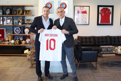 Shevchenko'dan, TFF Başkanı Hacıosmanoğlu'na ziyaret