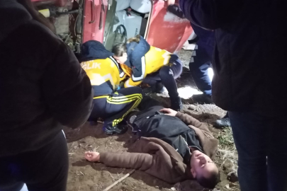 Tokat'ta kontrolden çıkan otomobil tarlaya devrildi: 1 yaralı