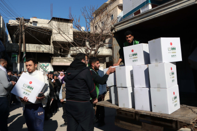 Suriye’deki Filistinli ailelere 3 bin gıda kolisi