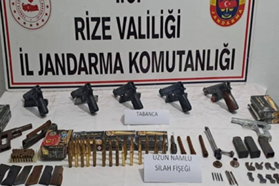 Rize’de kaçak silah operasyonu
