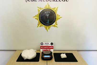 Samsun'da yaşlı kadın 1 kilo 205 gram metamfetamin ile yakalandı