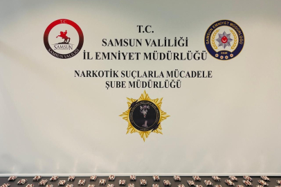 Samsun’da 4 bin 66 adet sentetik ecza ele geçirildi