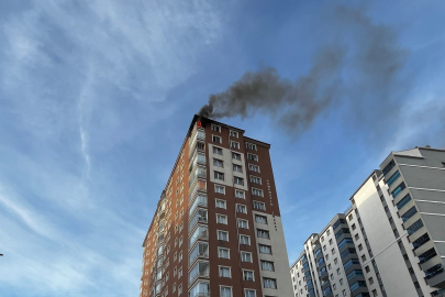 Yozgat'ta 17. katta çıkan yangın paniğe neden oldu