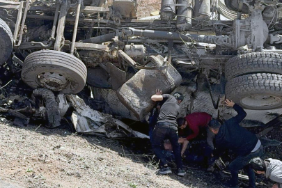 Yozgat'ta beton mikseri devrildi, 1 kişi yaralandı