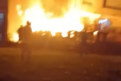 Bursa'da boş barakada çıkan yangın paniğe yol açtı!