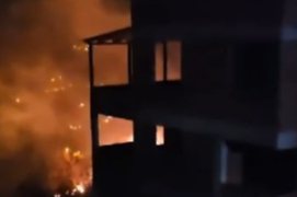 Trabzon'da korkutan yangın