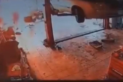 Sobaya benzin döktü, alevlerden son anda kurtuldu