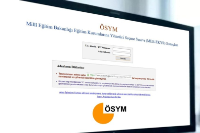 2025 MEB EKYS sınav sonuçları açıklandı: (EKYS sınav sonuçları sorgulama ekranı sonuc.osym.gov.tr)