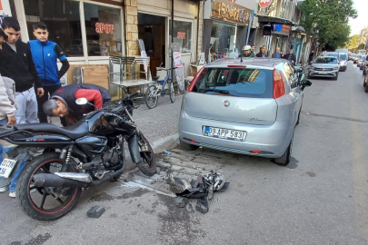 Aydın'da motosiklet ile otomobil çarpıştı: 1 yaralı