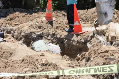 Denizli'de altyapı çalışması sırasında tarihi lahit bulundu!