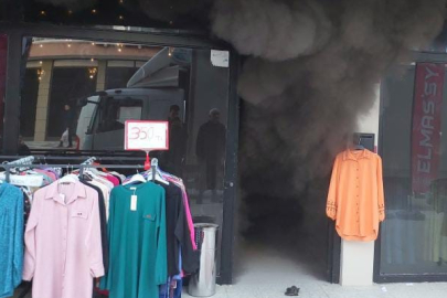 Ankara’da giyim mağazasında yangın