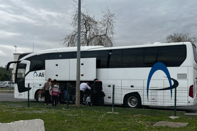 Ordu'da arızalanan otobüs yol ortasında kaldı