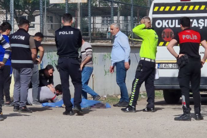 Adana'da kötü şaka ölümle bitti: Okul servisi, öğrenciye çarptı