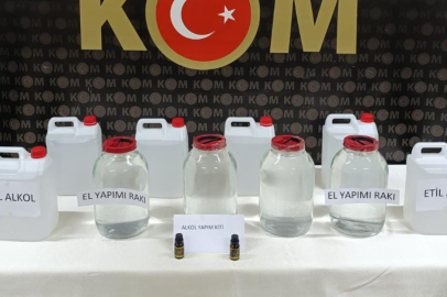 Sivas'ta kaçak içki operasyonu