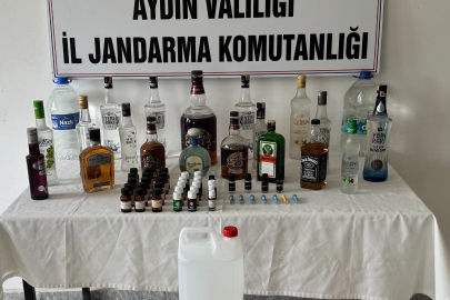 Aydın'da sahte alkol satışı yapan şahıs yakalandı
