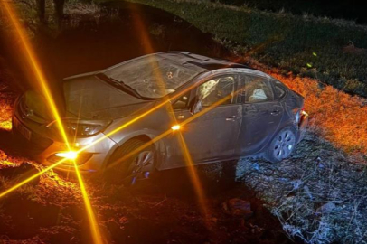 Virajı alamayan otomobil takla attı: 2 yaralı