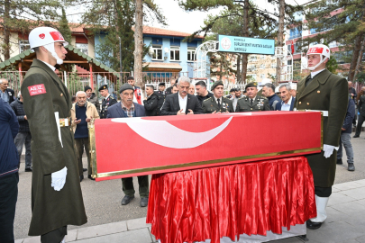 Kırıkkale'de Kıbrıs gazisi son yolculuğuna uğurlandı