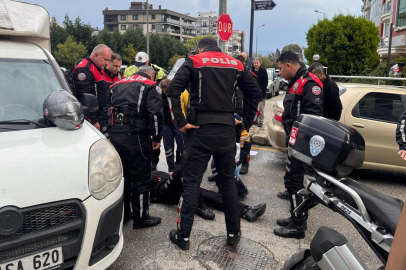 Aydın'da Motosikletli Polis Timi kazaya karıştı: 1 polis yaralı