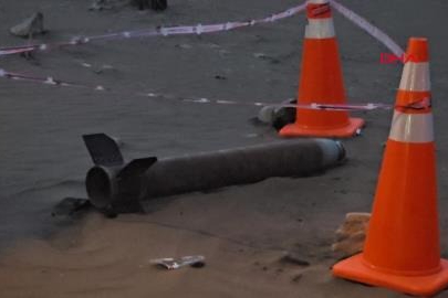 Hatay'da karaya roket vurdu
